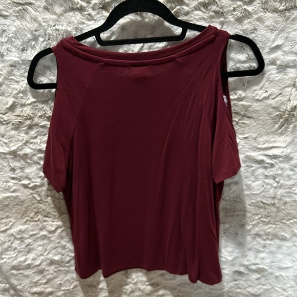 Rue21 Cold Shoulder Embroidered Top - Picture 2 of 4